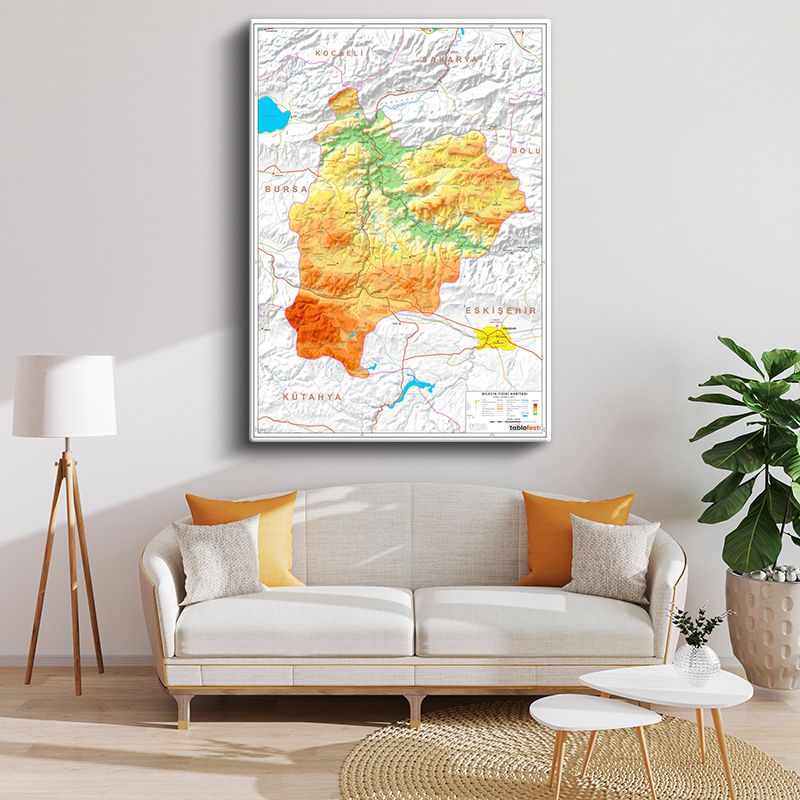 Harita Kanvas Tablo 5