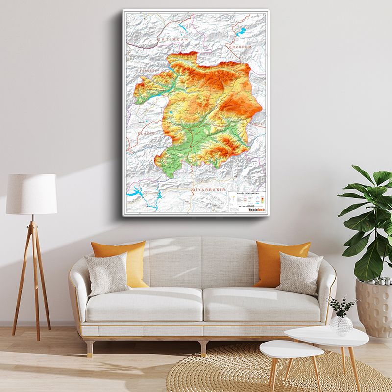 Harita Kanvas Tablo 7