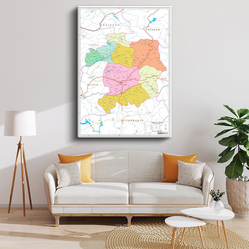 Harita Kanvas Tablo 8