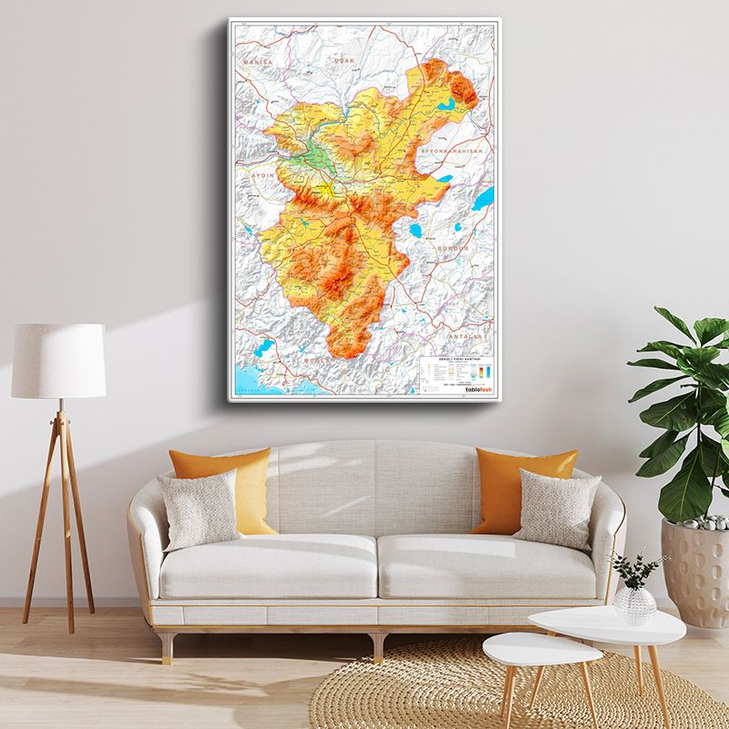 Harita Kanvas Tablo 11