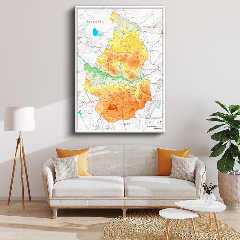 Harita Kanvas Tablo 19