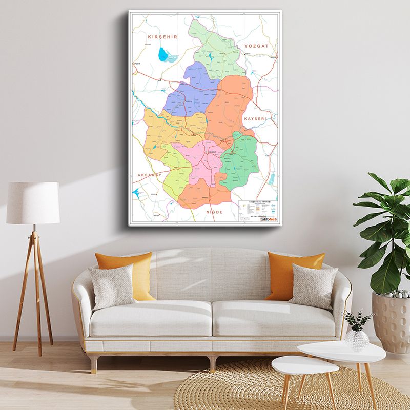 Harita Kanvas Tablo 20