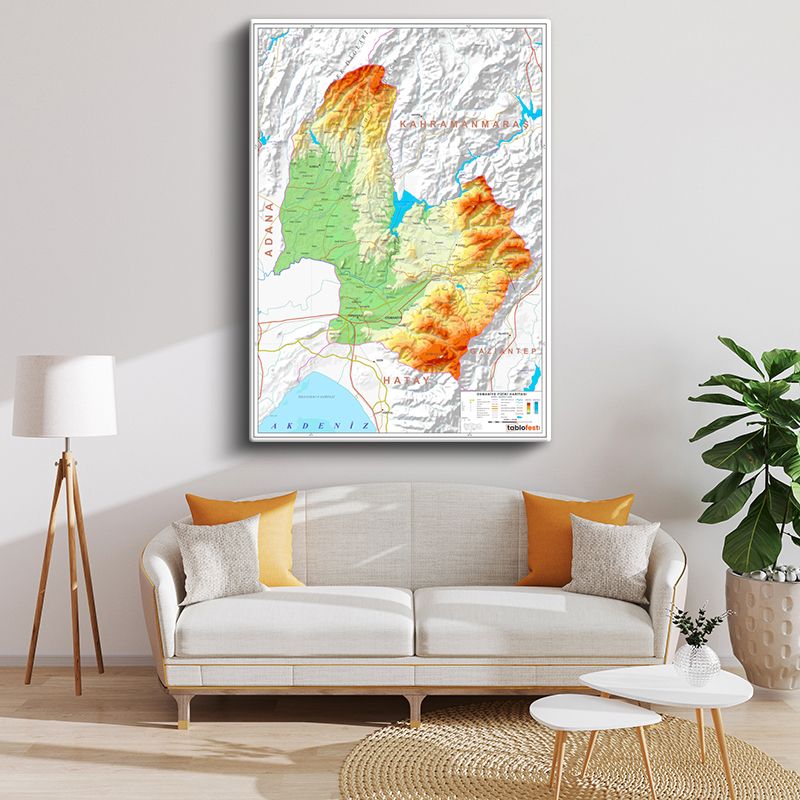 Harita Kanvas Tablo 21