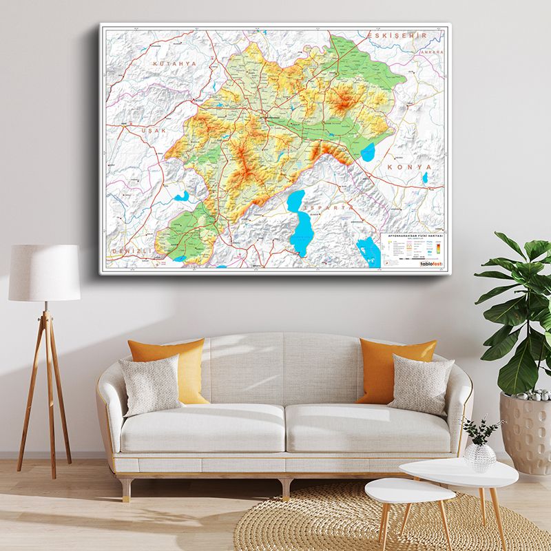 Harita Kanvas Tablo 33