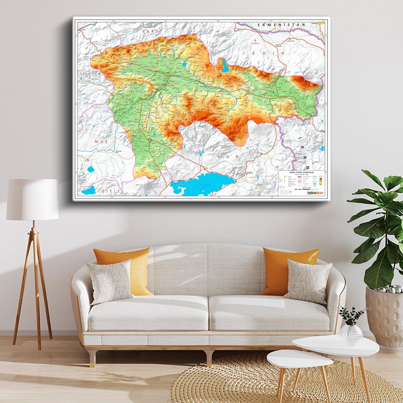 Harita Kanvas Tablo 35