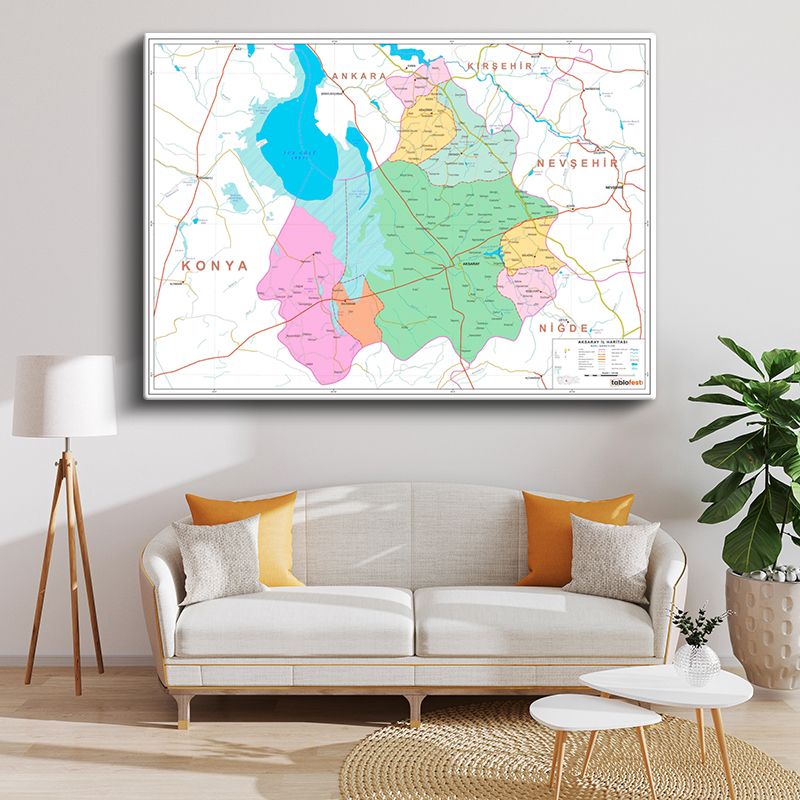 Harita Kanvas Tablo 38