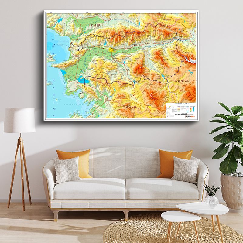 Harita Kanvas Tablo 49