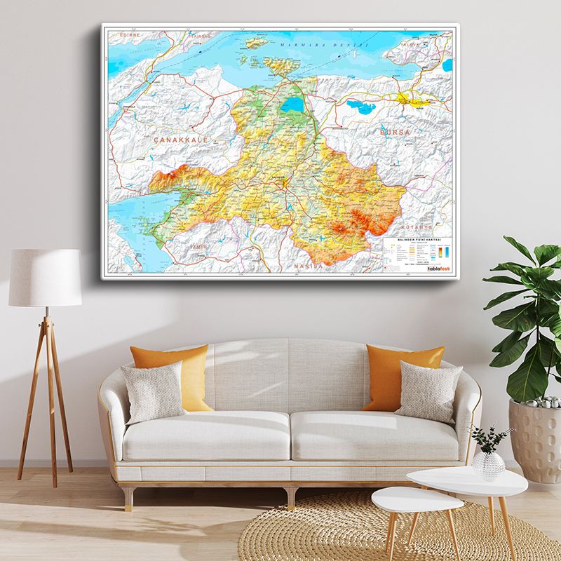 Harita Kanvas Tablo 51