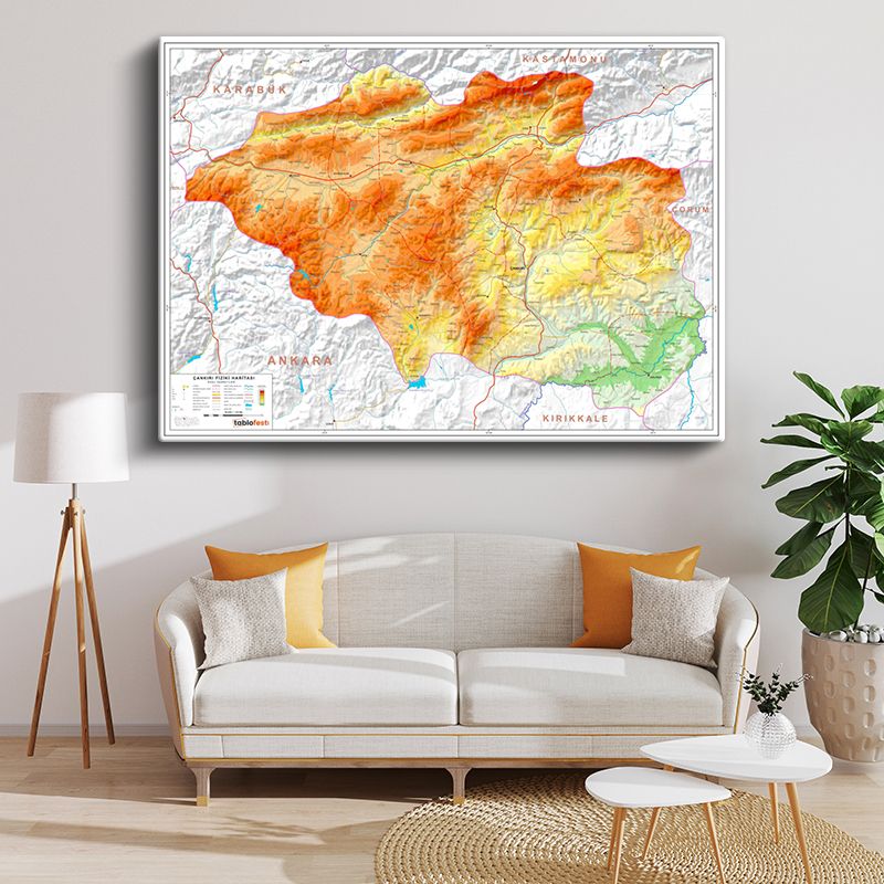 Harita Kanvas Tablo 67