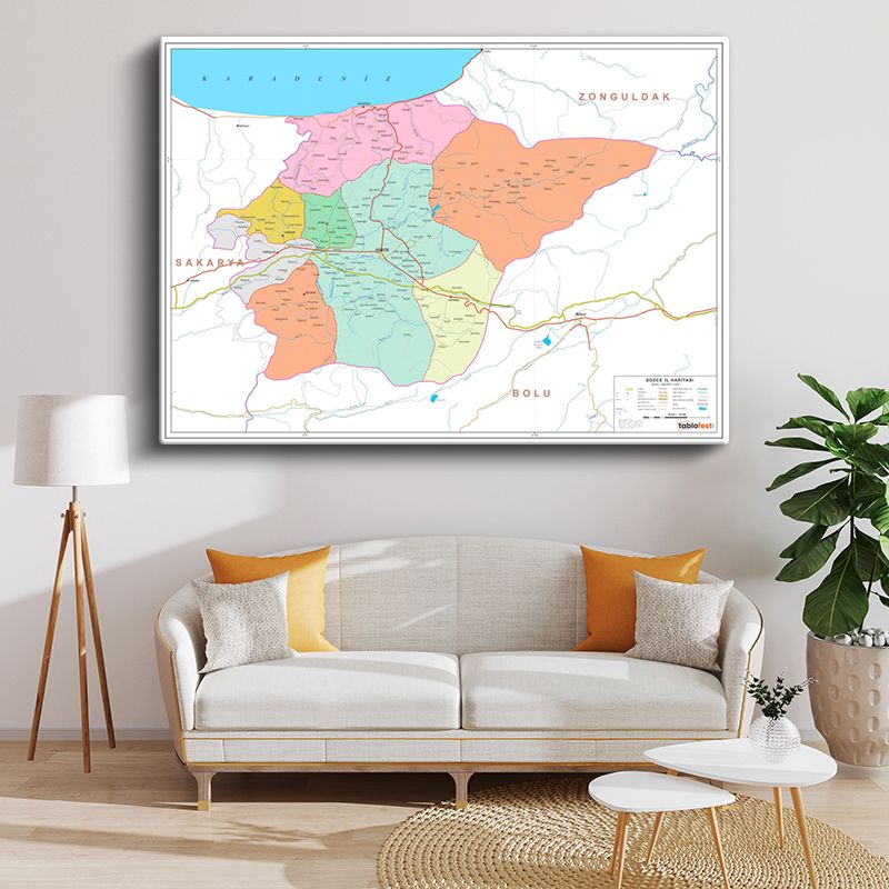 Harita Kanvas Tablo 72