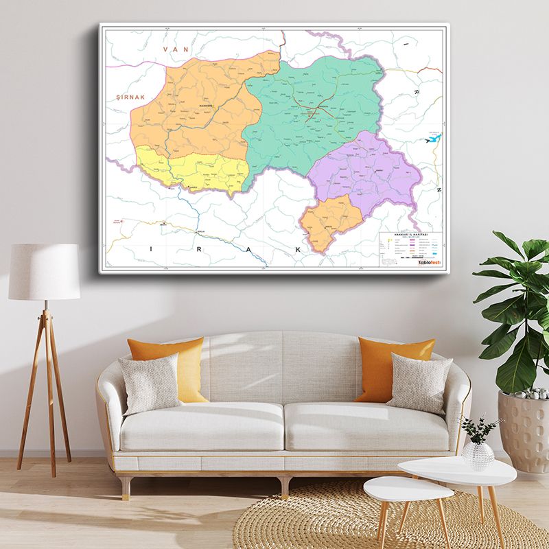 Harita Kanvas Tablo 88