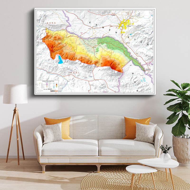 Harita Kanvas Tablo 89