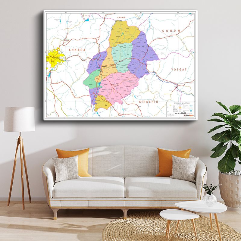 Harita Kanvas Tablo 112