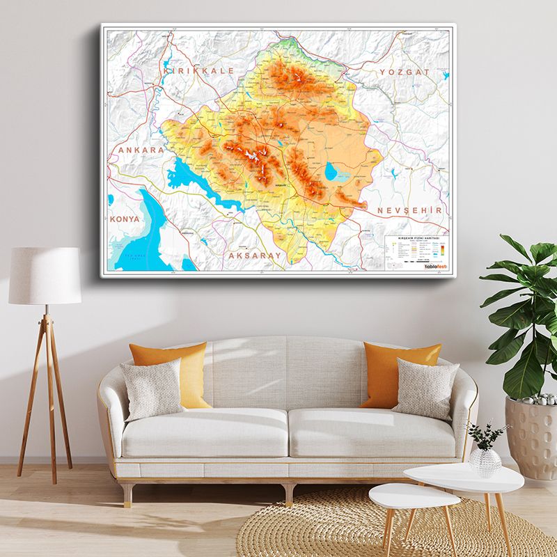 Harita Kanvas Tablo 115