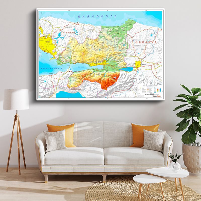 Harita Kanvas Tablo 117