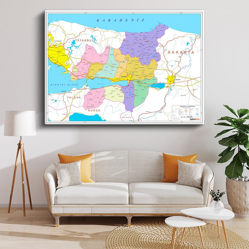 Harita Kanvas Tablo 118