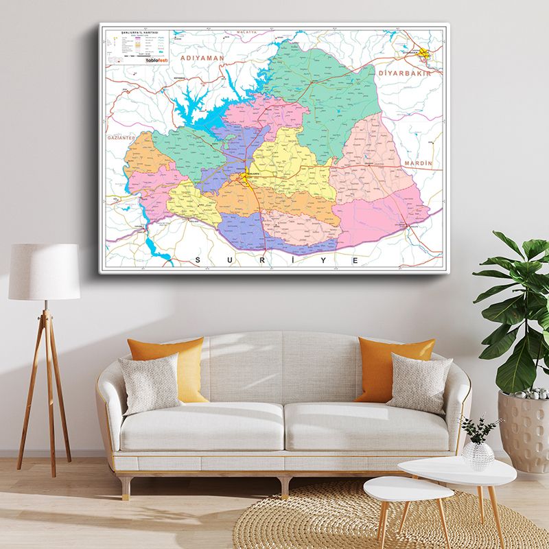 Harita Kanvas Tablo 142