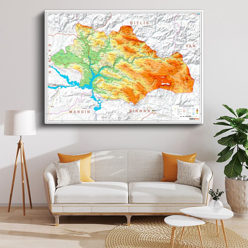 Harita Kanvas Tablo 143