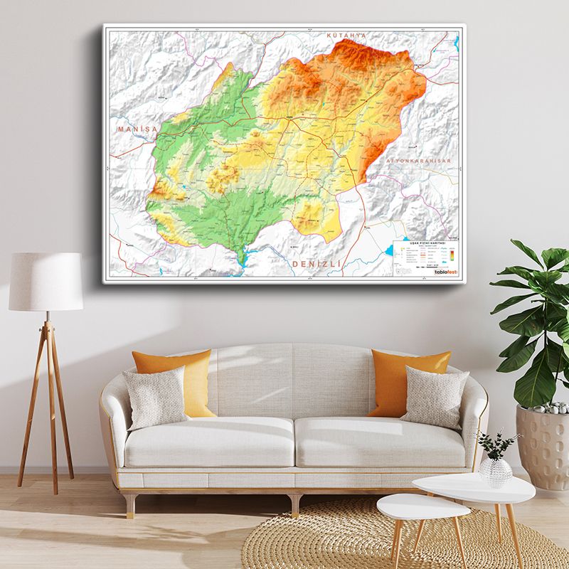 Harita Kanvas Tablo 159