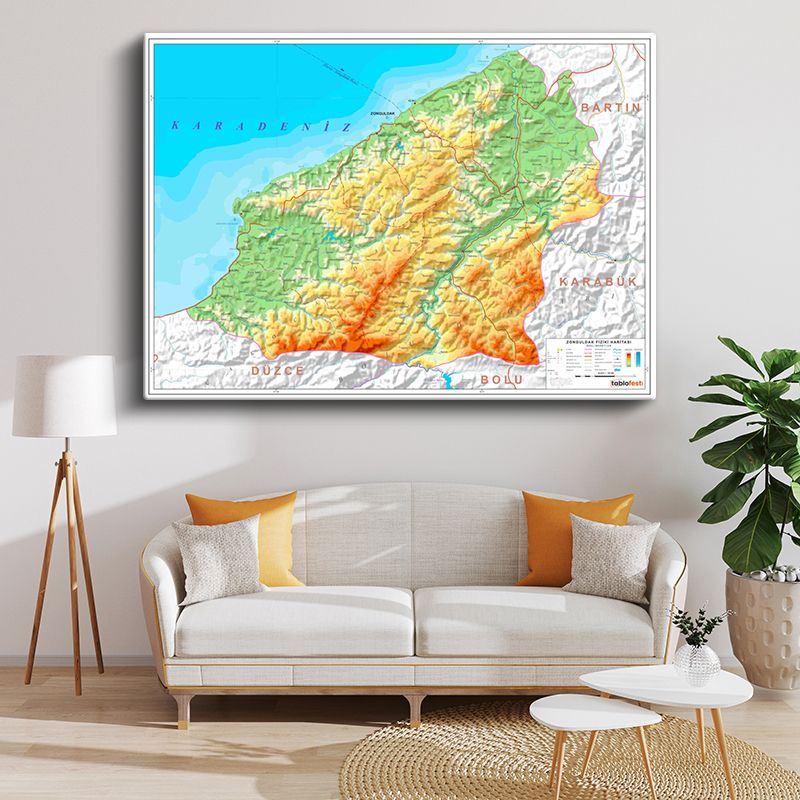 Harita Kanvas Tablo 165