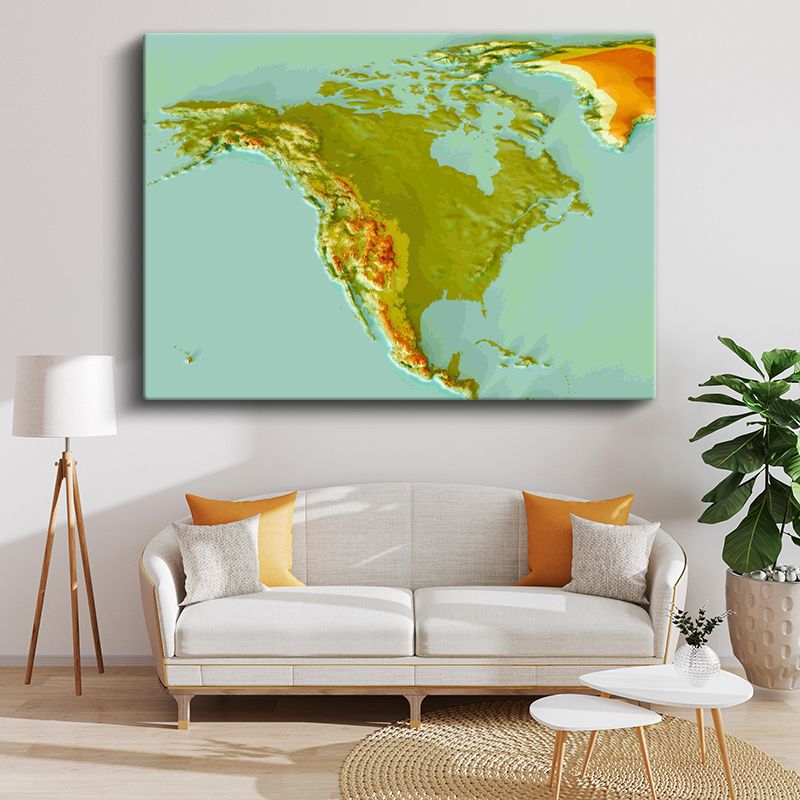 Harita Kanvas Tablo 184