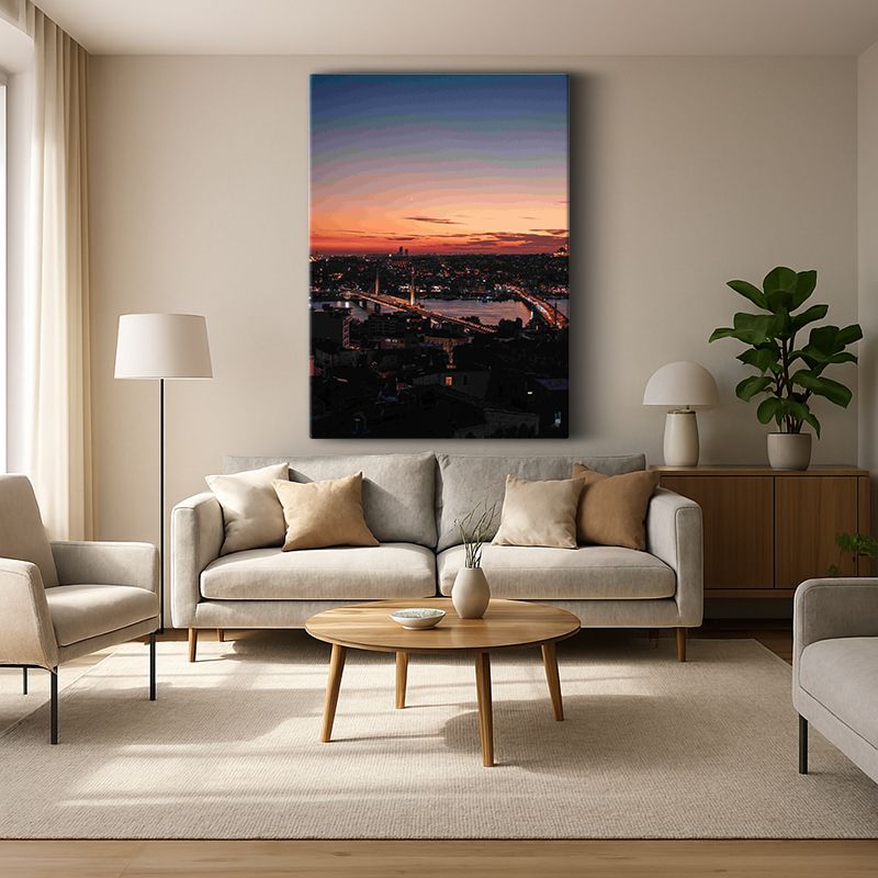 Kent & Şehir Kanvas Tablo 77