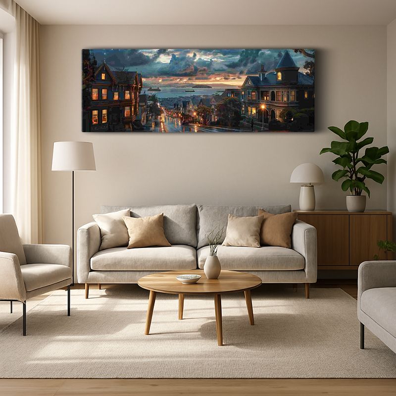 Kent & Şehir Kanvas Tablo 487