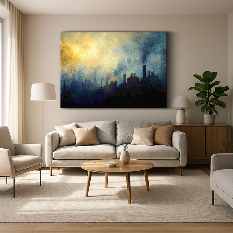 Kent & Şehir Kanvas Tablo 406