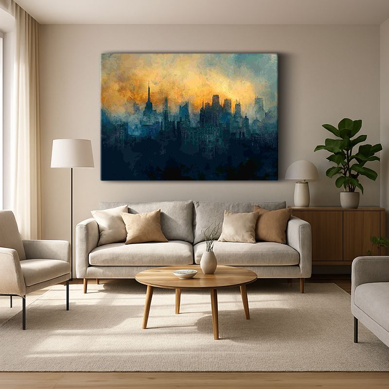 Kent & Şehir Kanvas Tablo 419