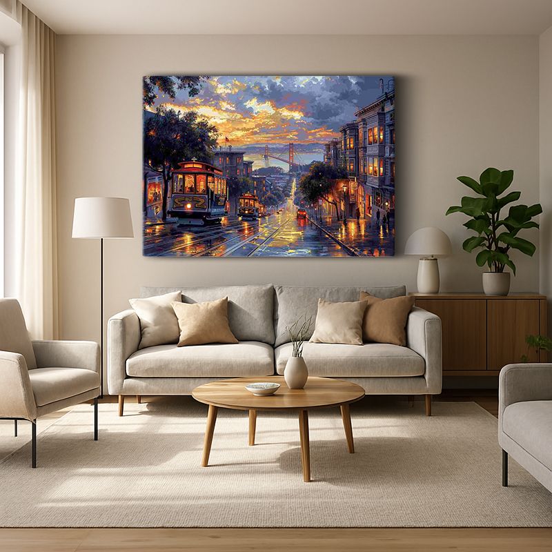 Kent & Şehir Kanvas Tablo 423