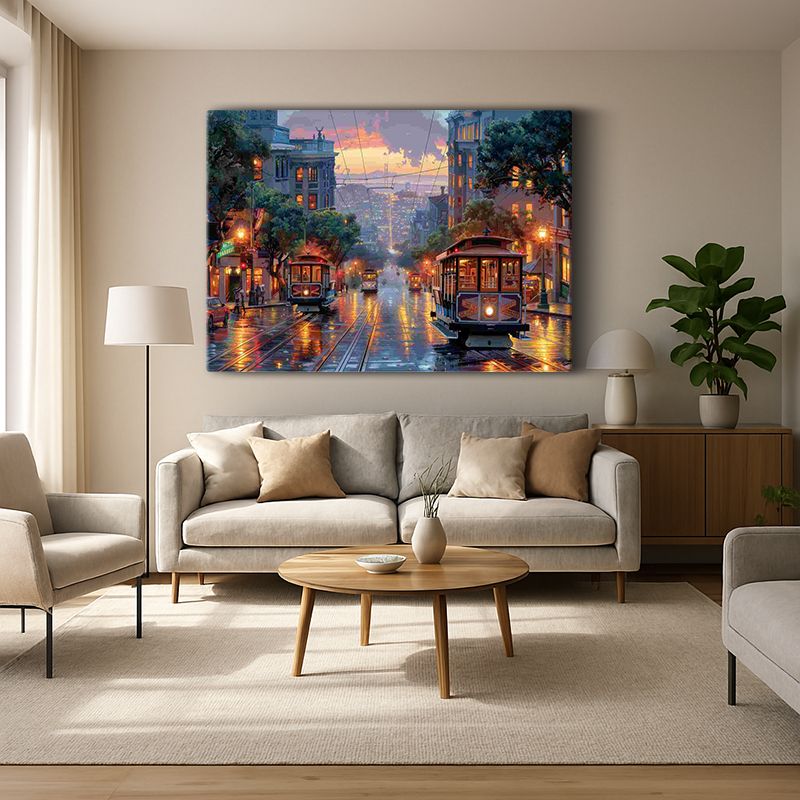 Kent & Şehir Kanvas Tablo 424