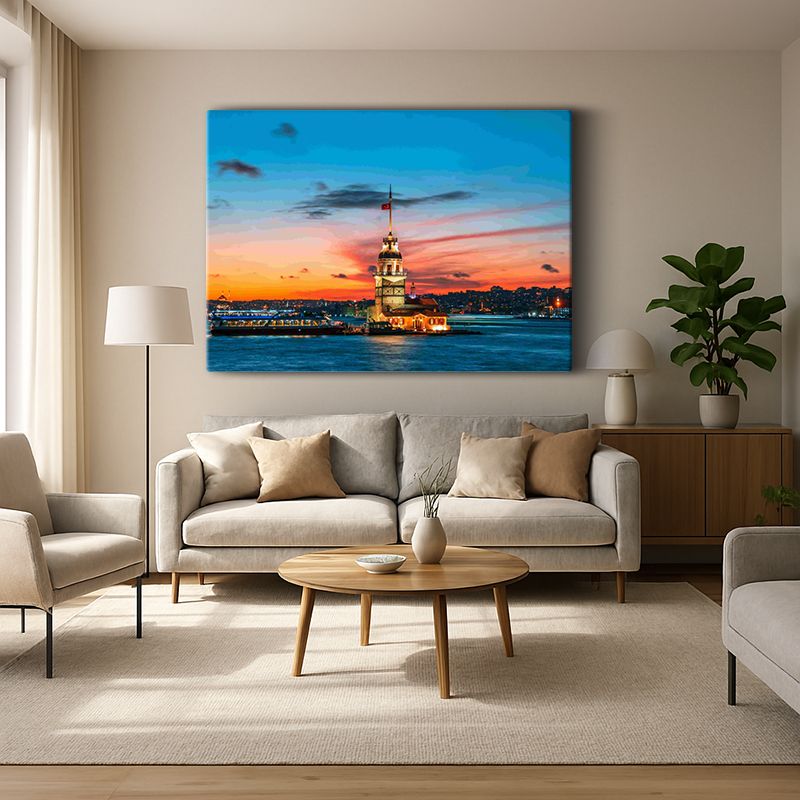 Kent & Şehir Kanvas Tablo 437