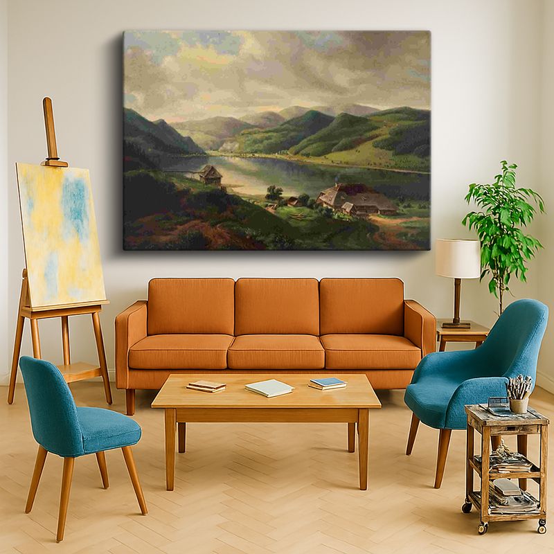 Ressam Kanvas Tablo 786