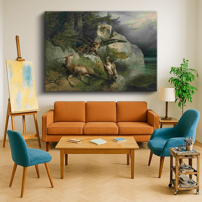 Ressam Kanvas Tablo 895