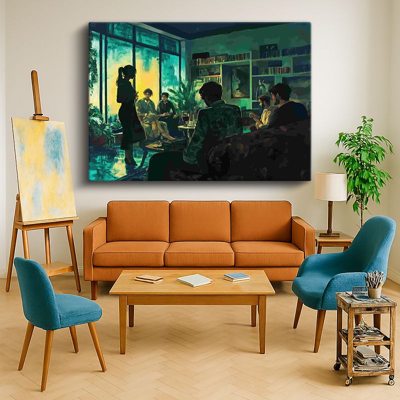 Ressam Kanvas Tablo 932