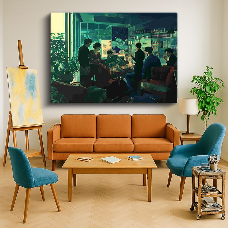 Ressam Kanvas Tablo 933