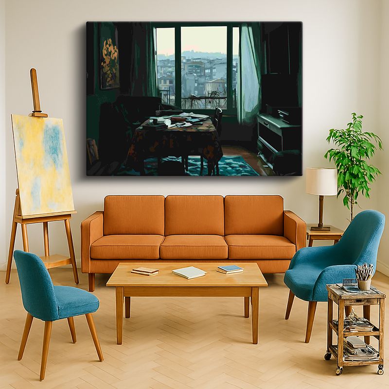 Ressam Kanvas Tablo 936