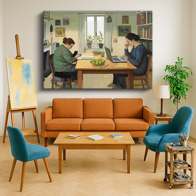 Ressam Kanvas Tablo 944