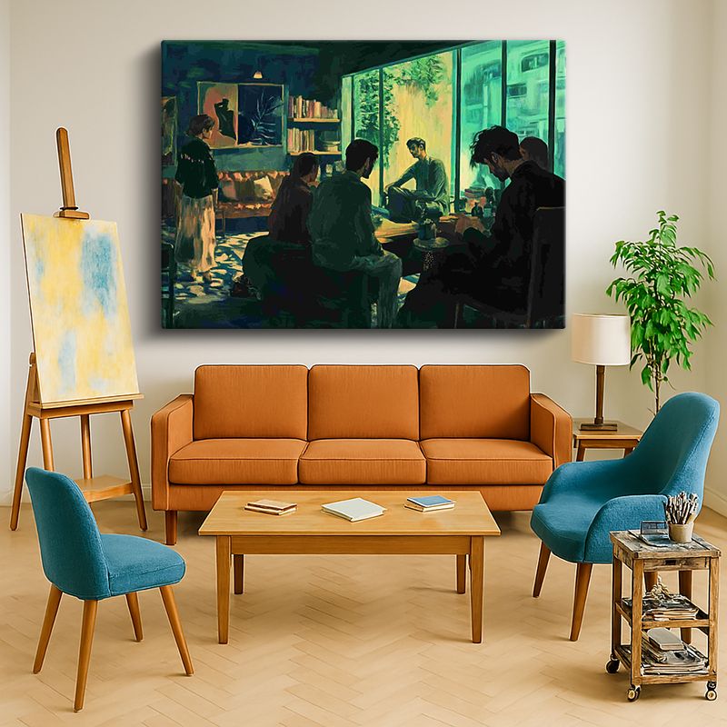 Ressam Kanvas Tablo 948