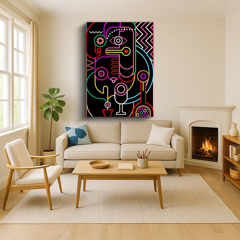 Sanatsal & Vektörel Kanvas Tablo 10