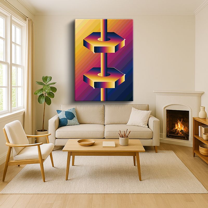 Sanatsal & Vektörel Kanvas Tablo 50