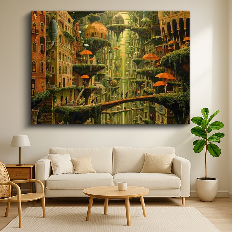 Sürrealist Kanvas Tablo 220