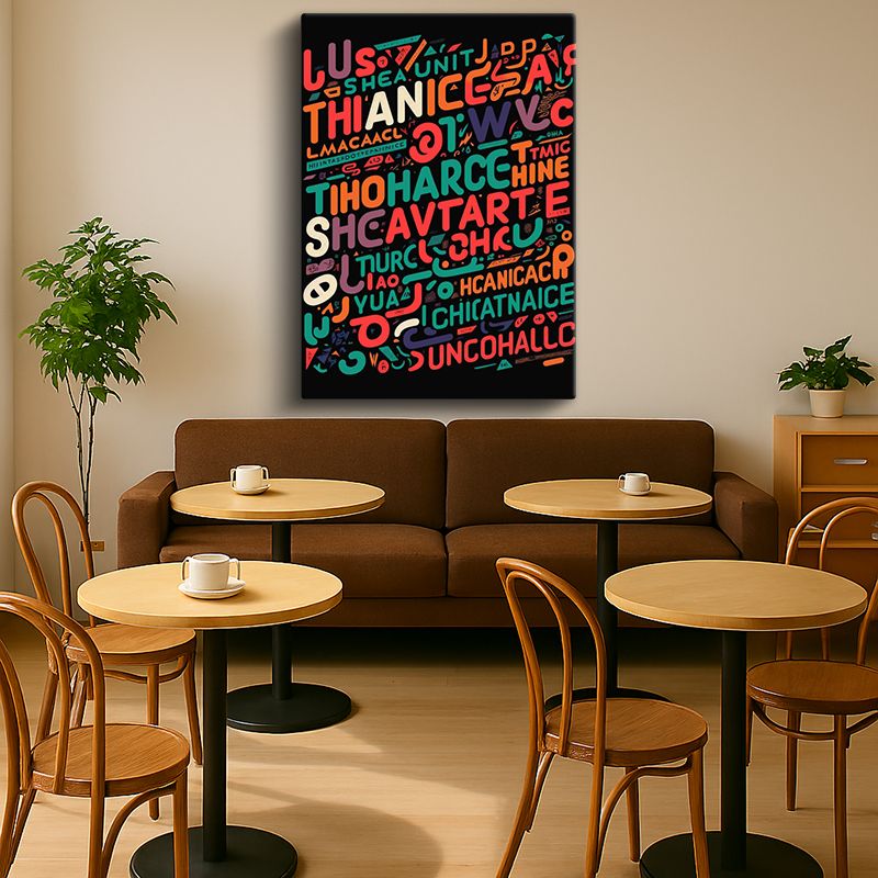 Tipgrafik Kanvas Tablo 1