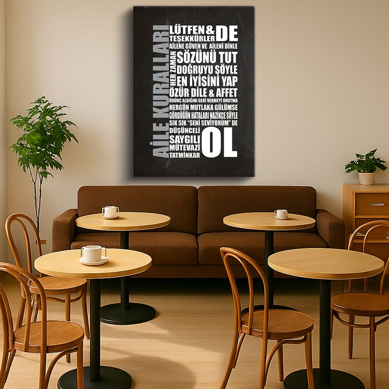 Tipgrafik Kanvas Tablo 4