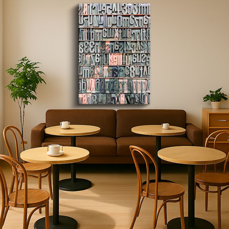 Tipgrafik Kanvas Tablo 26