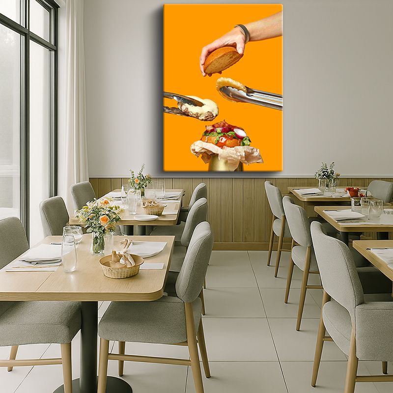 Yiyecek & İçecek Kanvas Tablo 18