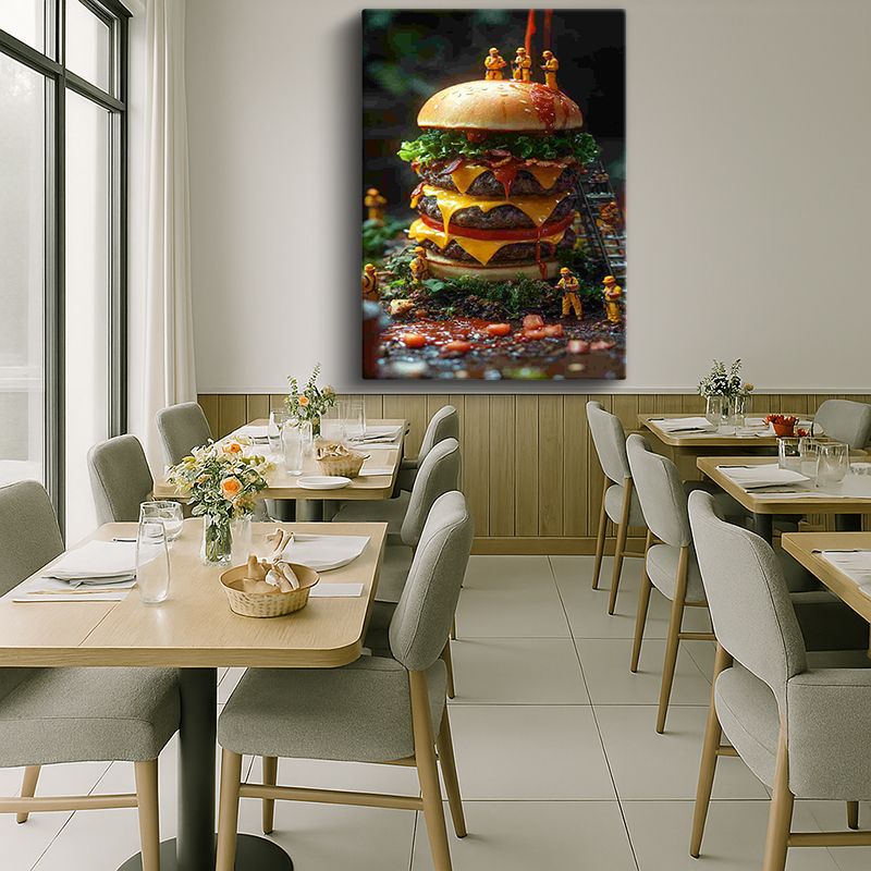 Yiyecek & İçecek Kanvas Tablo 163