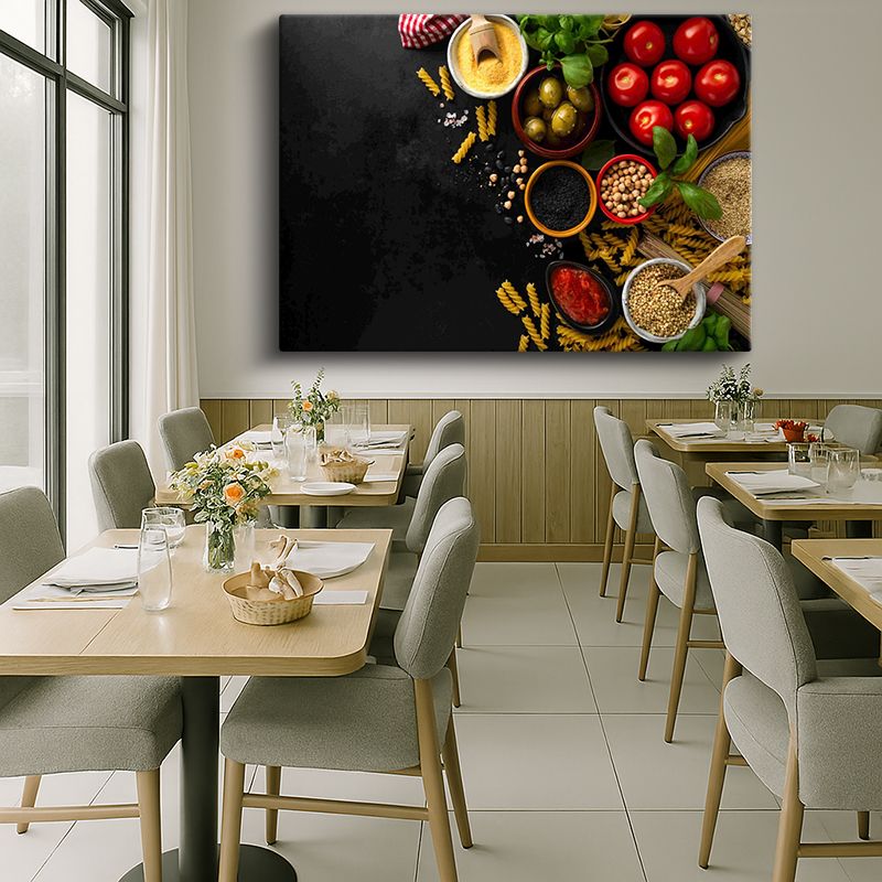 Yiyecek & İçecek Kanvas Tablo 324