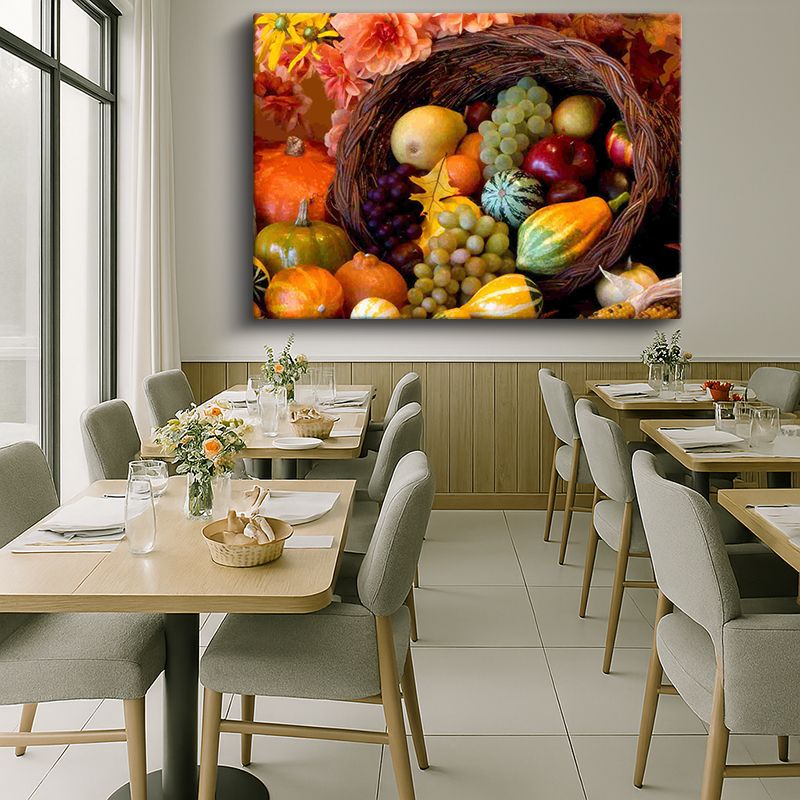 Yiyecek & İçecek Kanvas Tablo 350