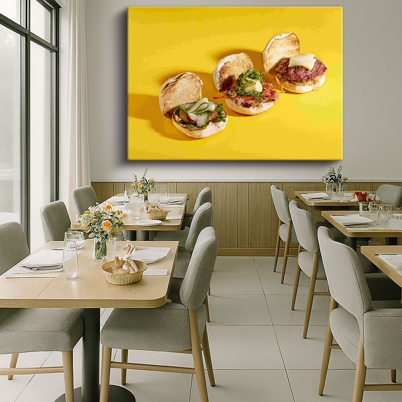 Yiyecek & İçecek Kanvas Tablo 387